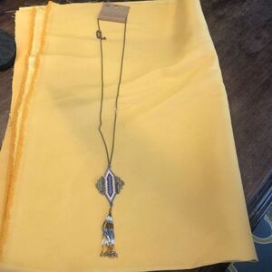 New Earthbound Necklace Beaded Pendant Fringe